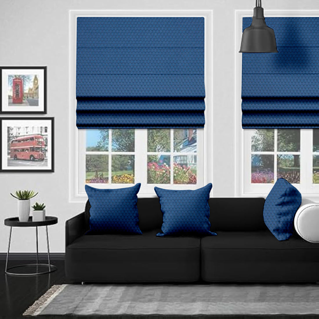 Nora Denim EB - Roman Blind
