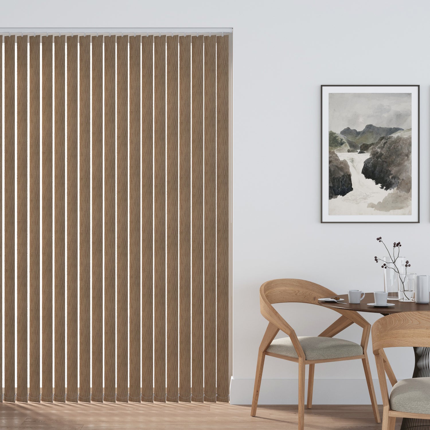 Oasis Brown - Vertical Blinds