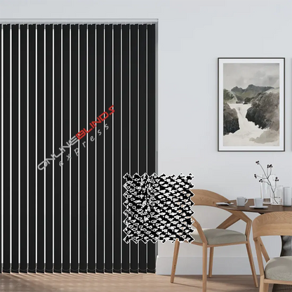 Oasis Black - Vertical Blinds