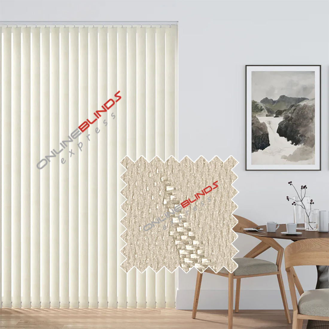 Oasis Cream - Vertical Blinds