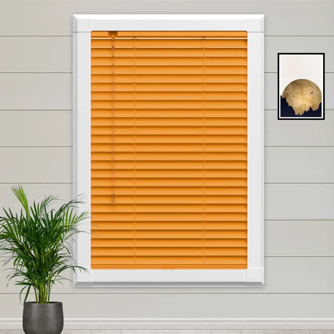 Orange Perfect Fit Metal Blind