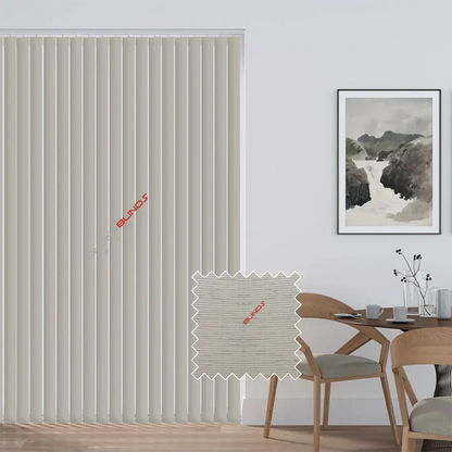 PLAZA STONE – PVC WATERPROOF BLACKOUT VERTICAL BLINDS
