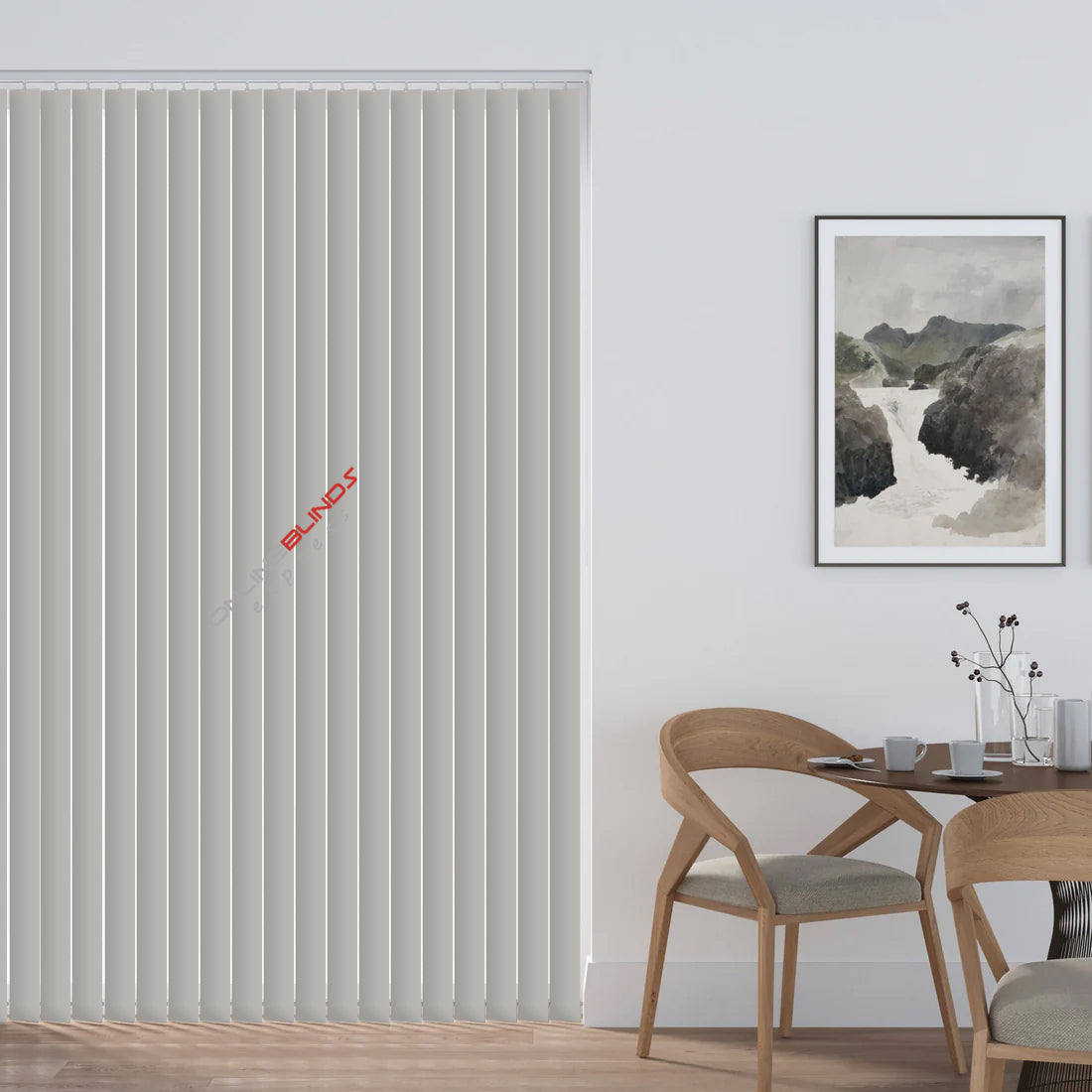 PLAZA STEEL – PVC WATERPROOF BLACKOUT VERTICAL BLINDS