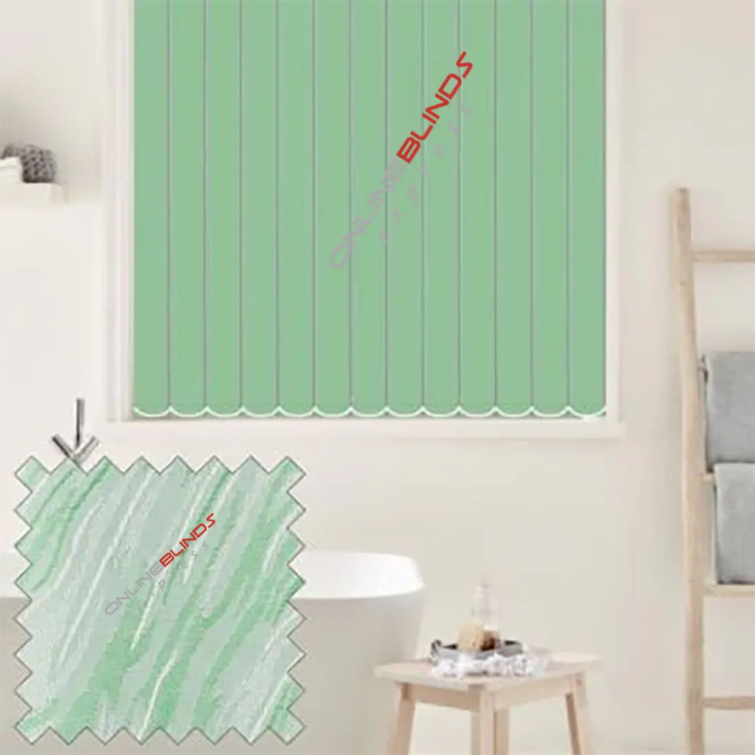 Pacific Jade - Green Vertical Blinds
