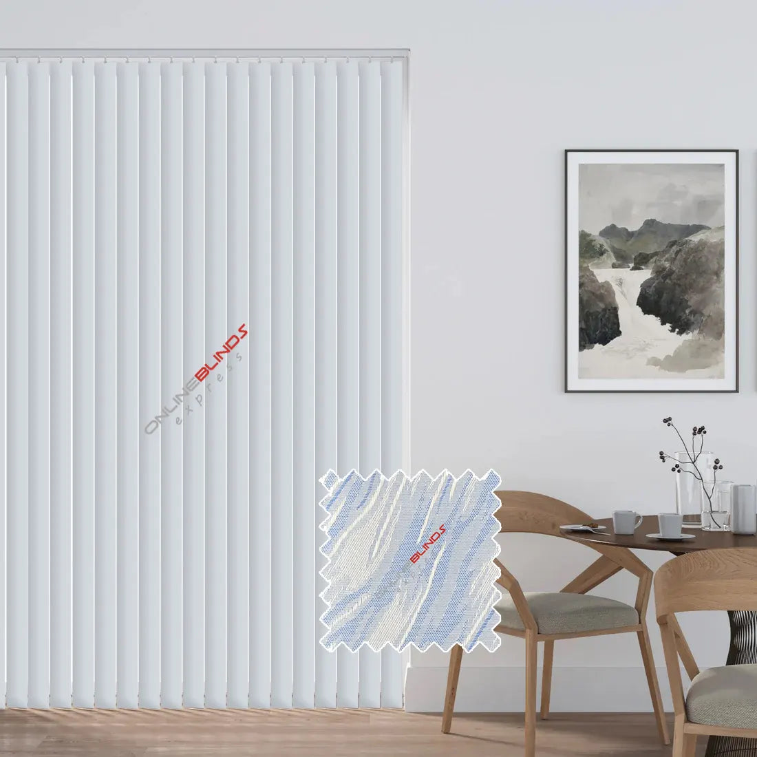 Pacific Sky - Blue Vertical Blinds