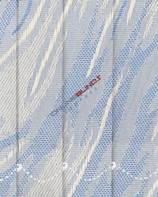 Pacific Sky - Blue Vertical Blinds