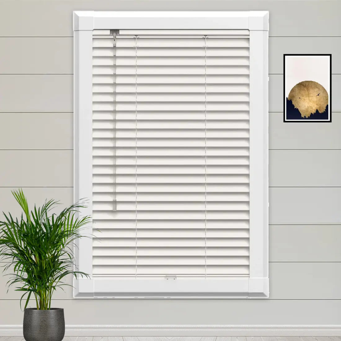 Polar Off White Perfect Fit Wooden blind