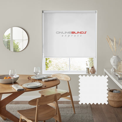 Iris B/O White - QuickFit No Drill Roller Blinds