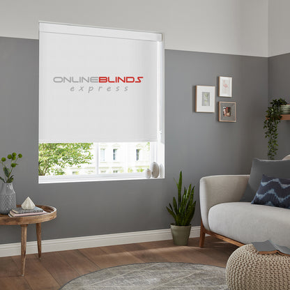 Wave B/O White - QuickFit No Drill Roller Blinds