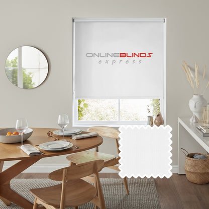 Begonia B/O White - QuickFit No Drill Roller Blinds