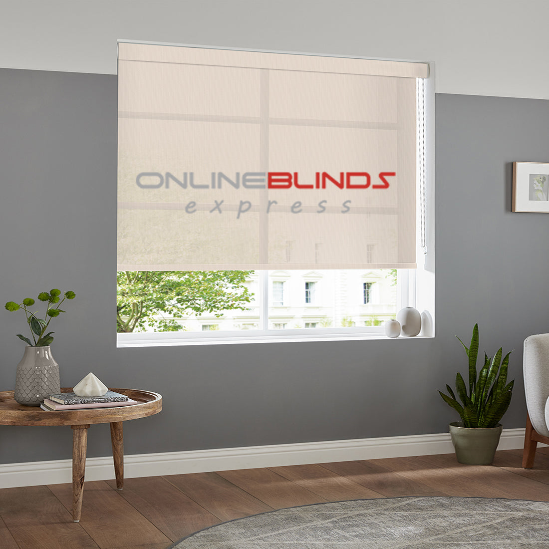 Azalea sheer Cloud - QuickFit No Drill Roller Blinds
