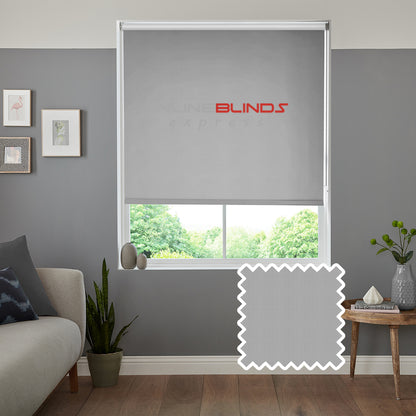 Wisteria B/O Light Grey - QuickFit No Drill Roller Blinds