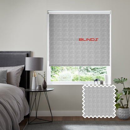 Verbena B/O Charcoal - QuickFit No Drill Roller Blinds