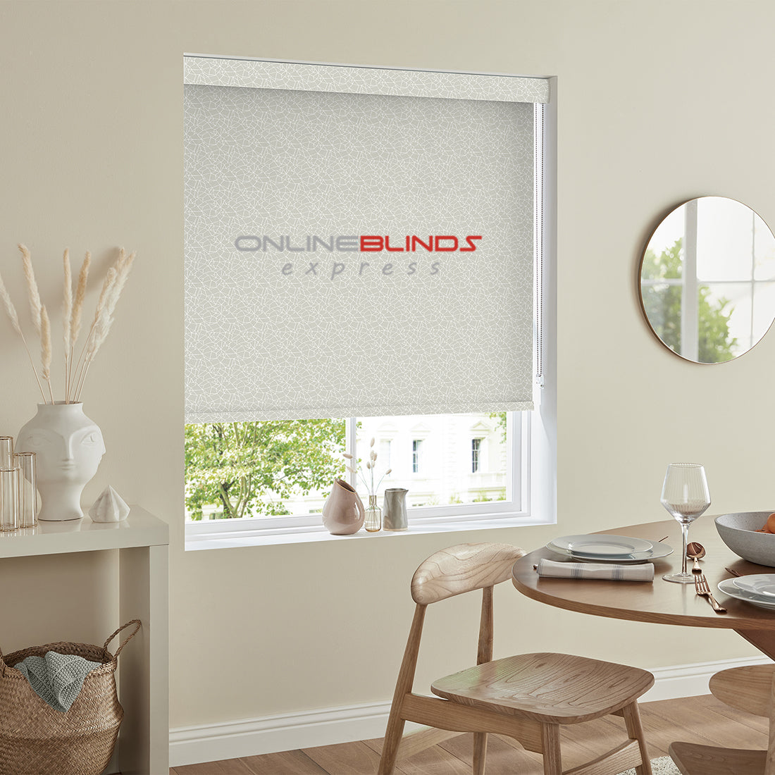 Zinnia B/O Silver - QuickFit No Drill Roller Blinds