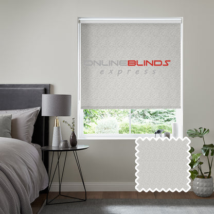 Zinnia B/O Grey - QuickFit No Drill Roller Blinds