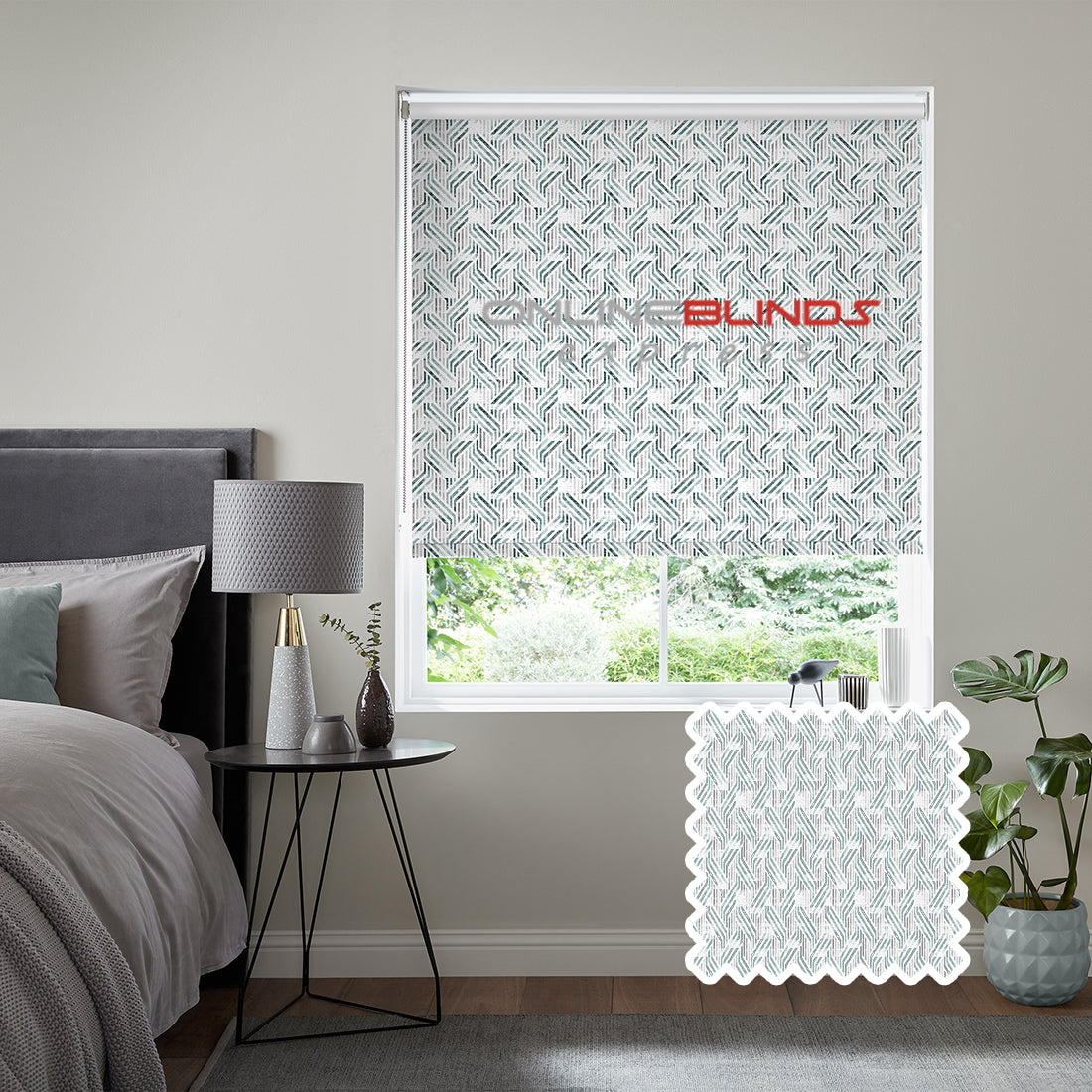 Simetric B/O Jade - QuickFit No Drill Roller Blinds