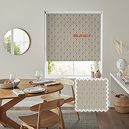 Yarrow B/O Taupe - QuickFit No Drill Roller Blinds