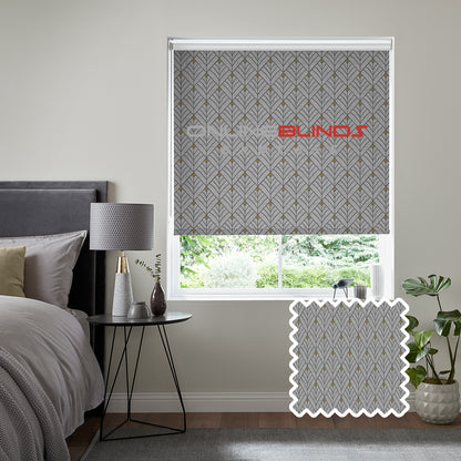 Yarrow B/O Grey - QuickFit No Drill Roller Blinds