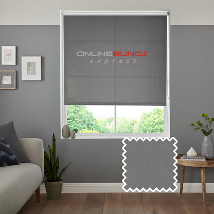 Freesia Silver - QuickFit No Drill Roller Blinds