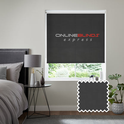 Freesia Slate - QuickFit No Drill Roller Blinds