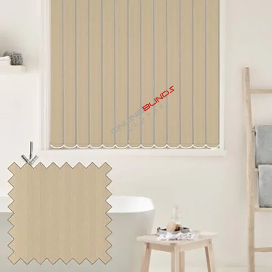 Rome Caramel - Beige Vertical Blinds