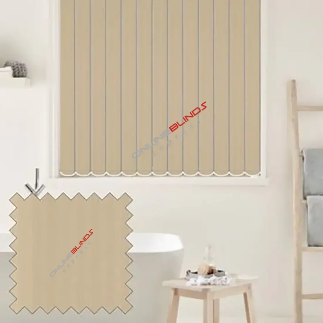 Rome Caramel - Beige Vertical Blinds