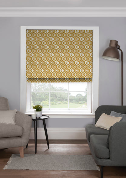 Santorini Ochre EB - Roman Blind
