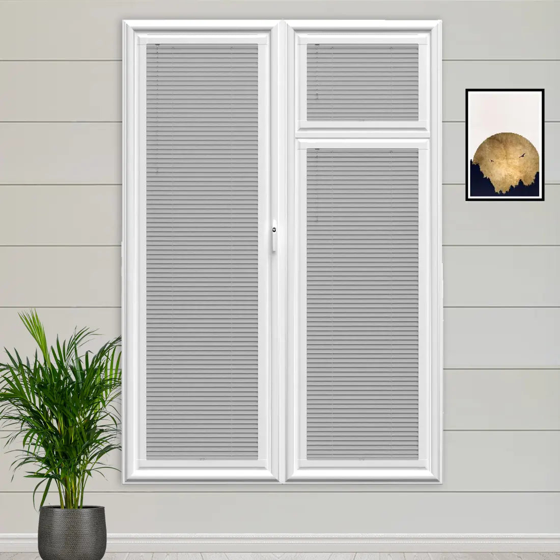 Shiny Silver Perfect Fit Metal Blind