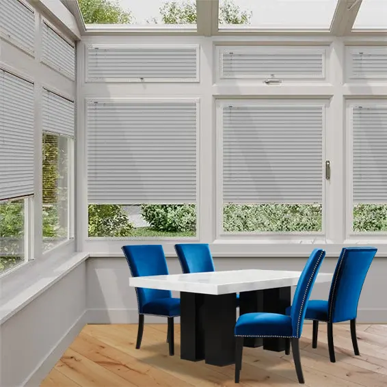 Shiny Silver Perfect Fit Metal Blind