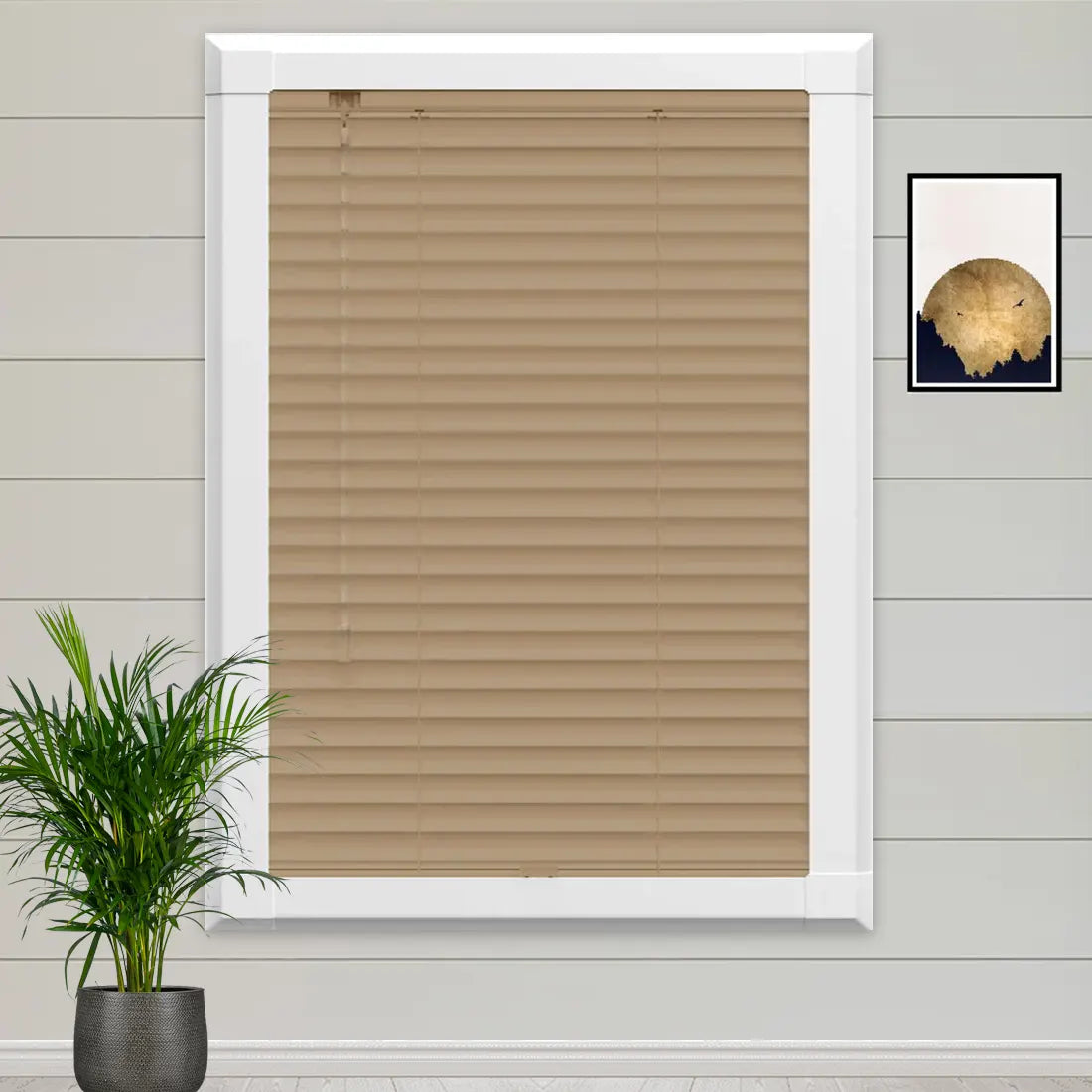 Soft Brown Perfect Fit Metal Blind