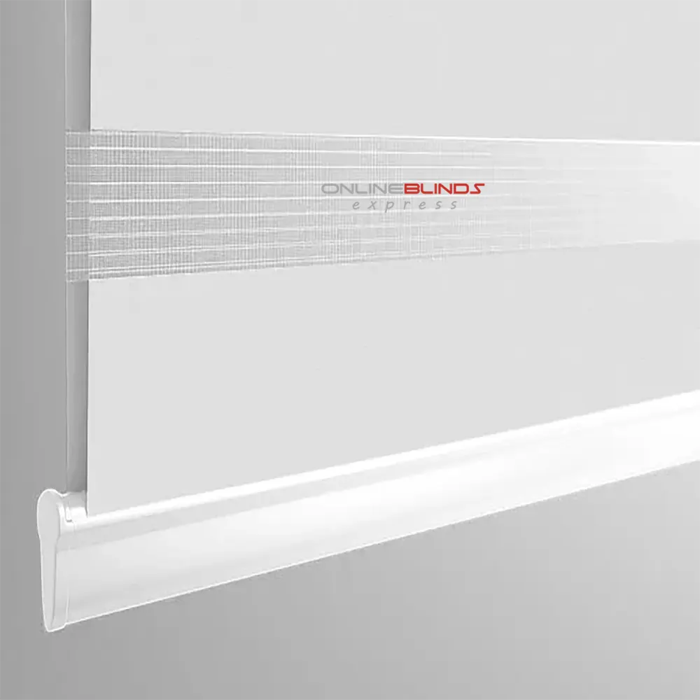 Soft Tracey White Motorised Day and Night Blind