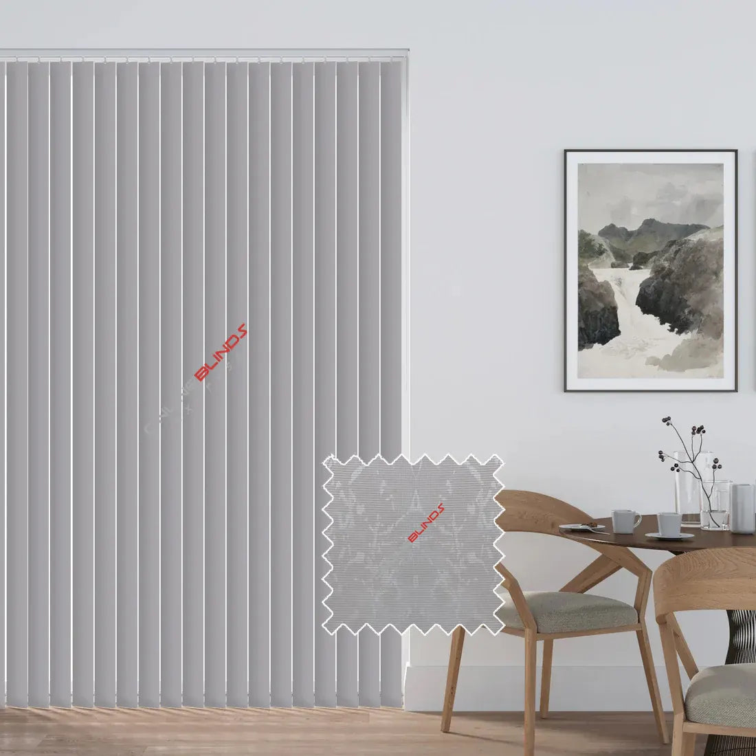 TANGO STEEL – PVC WATERPROOF BLACKOUT VERTICAL BLINDS