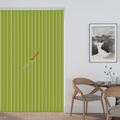 UNILUX LIME - PVC WATERPROOF BLACKOUT VERTICAL BLINDS