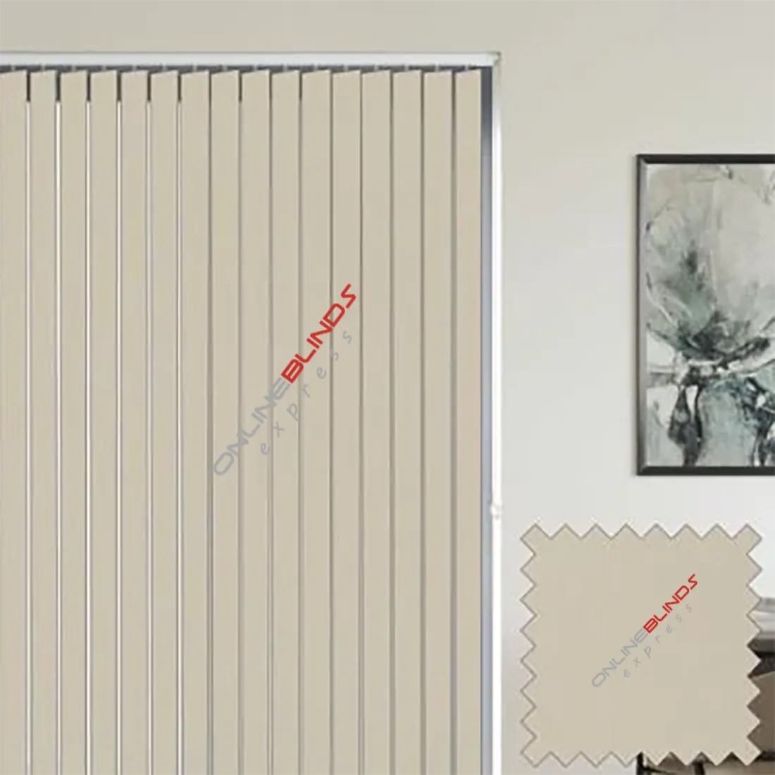 Unity Champagne - Cream Vertical Blinds