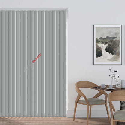 VEGA ASH - PVC WATERPROOF BLACKOUT VERTICAL BLINDS