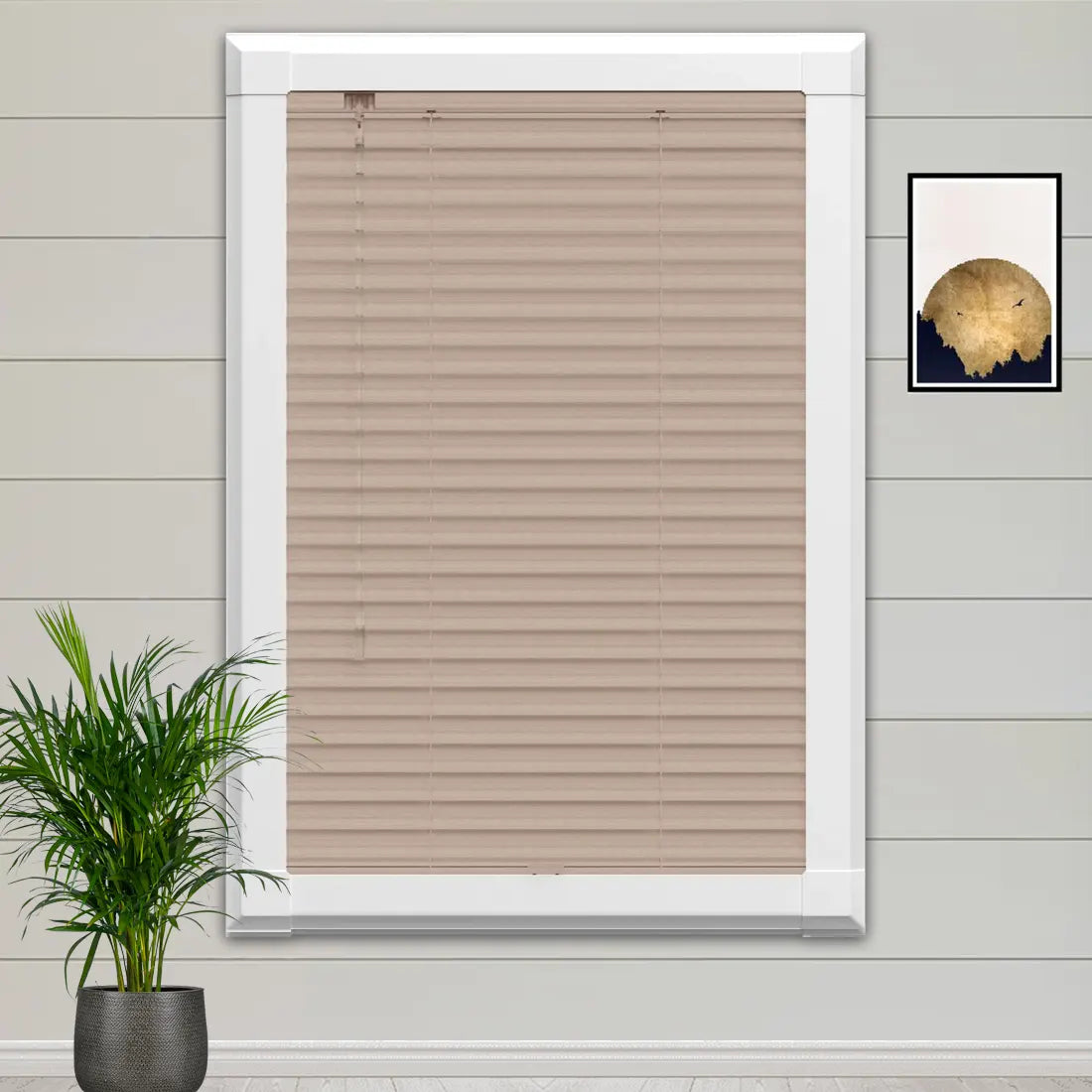 Walnut Perfect Fit Metal Blind