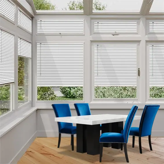 White Shimmer Perfect Fit Metal Blind