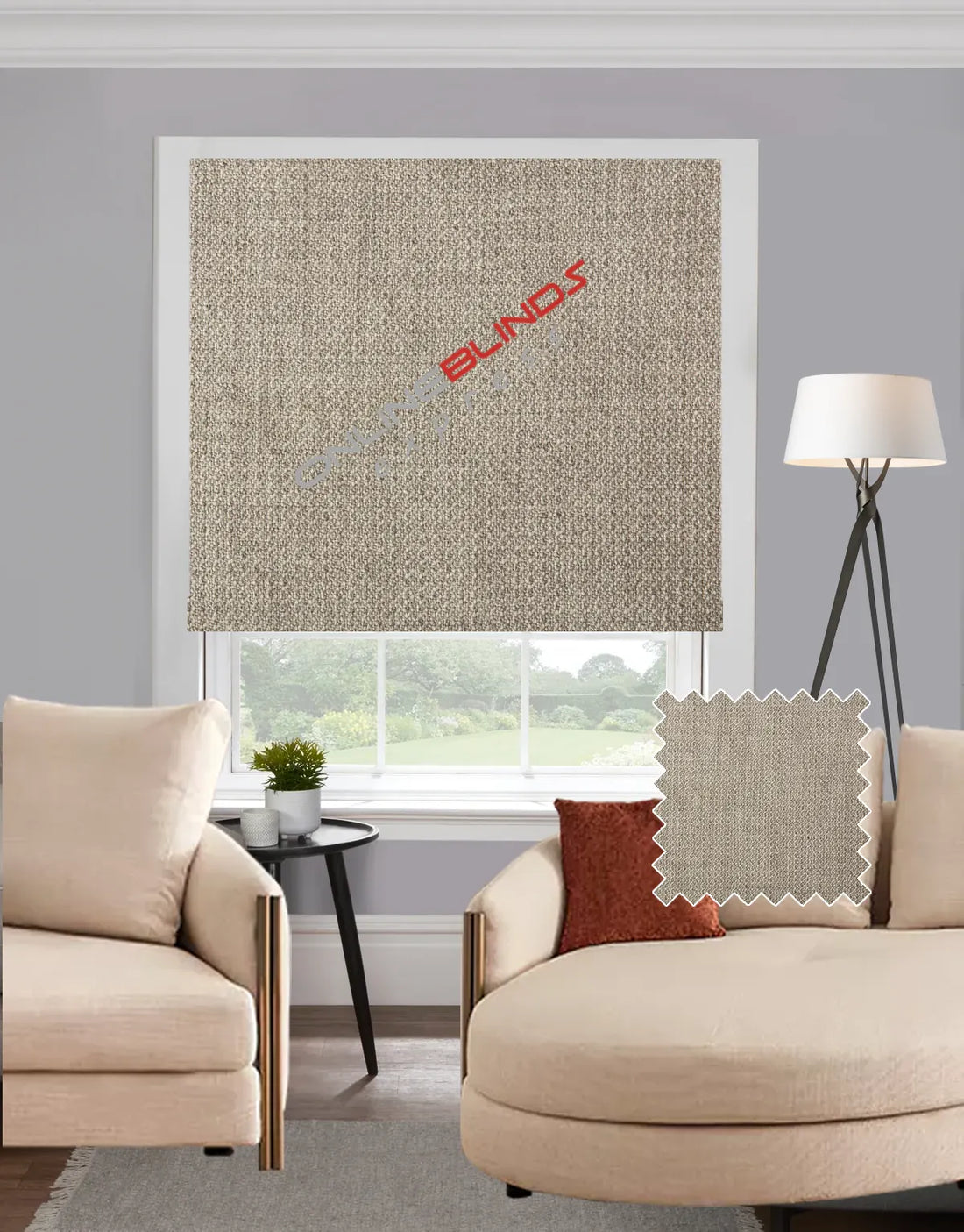 Adana Silver EB - Roman Blinds
