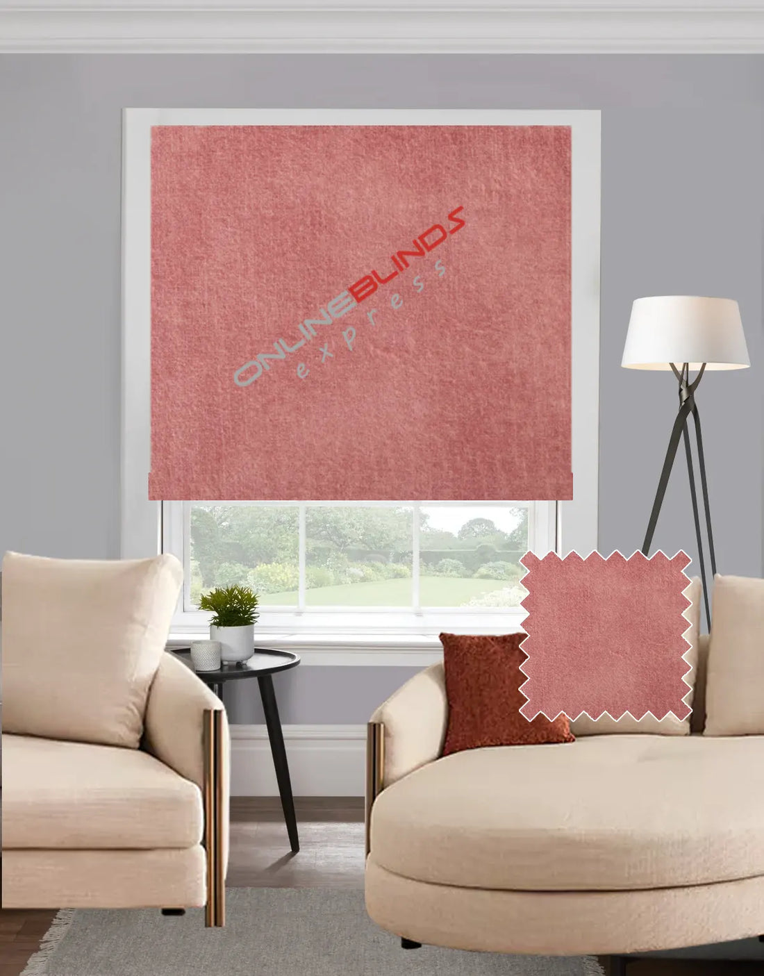 Ankara Pink EB - Roman Blind