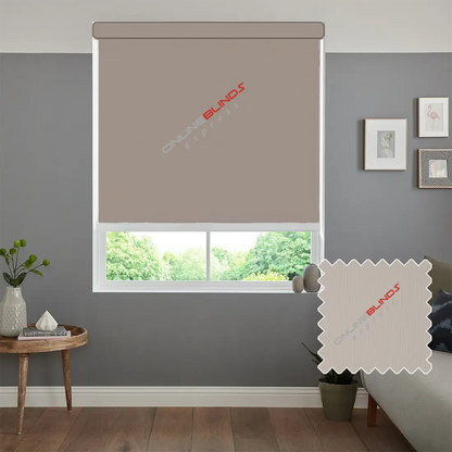 AQUALUSH BEIGE MOTORISED ROLLER BLIND