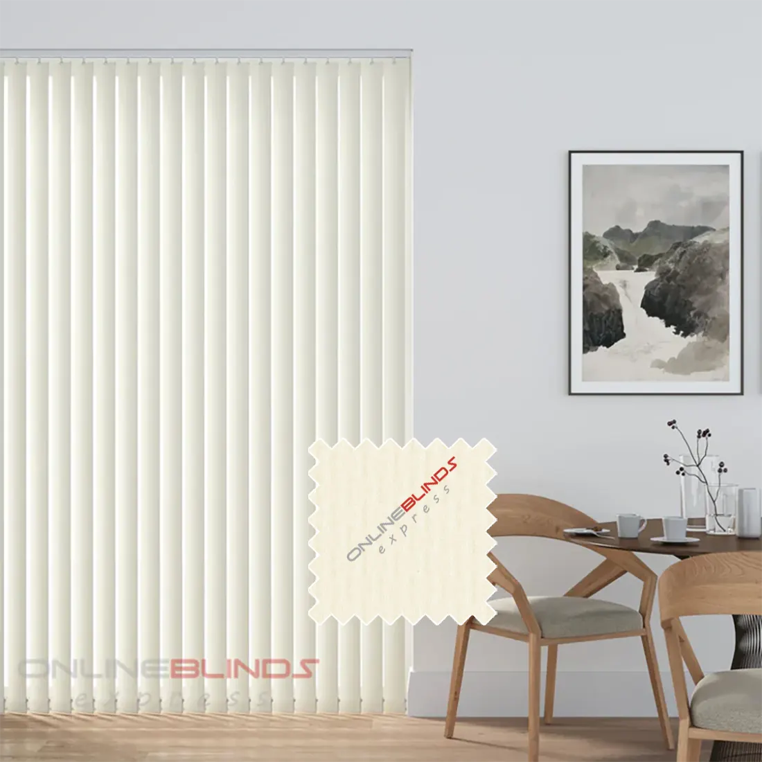 Aqualush Cream PVC Waterproof Replacement Slats