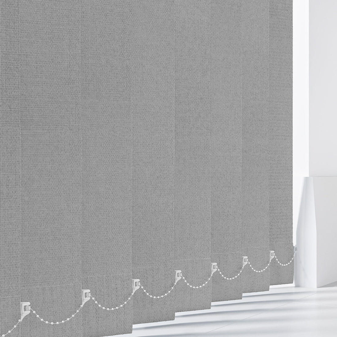 Aqualush Steel - PVC Waterproof Blackout Vertical Blinds