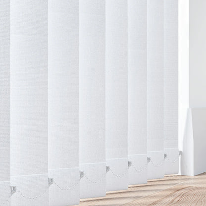 Aqualush White - PVC Waterproof Blackout Vertical Blinds