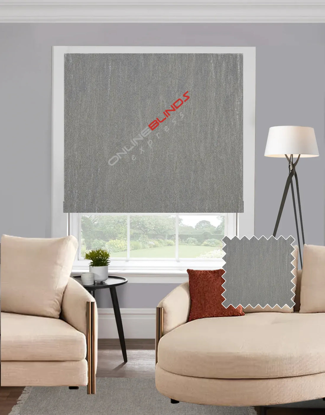 Bali Silver EB - Roman Blind