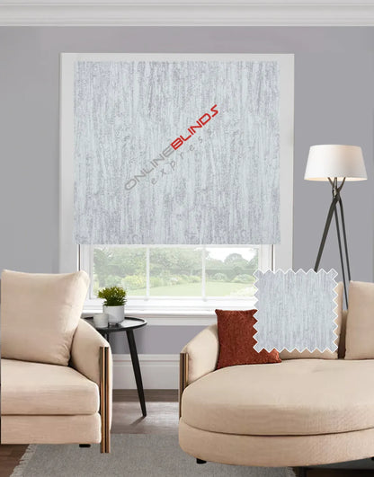 Bali White EB - Roman Blind