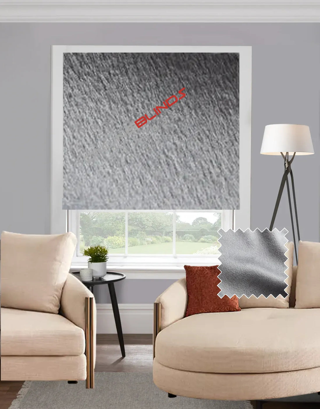 Bursa Grey EB - Roman Blind