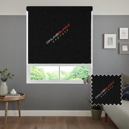 CAIRO BLACK – BLACKOUT ROLLER BLIND
