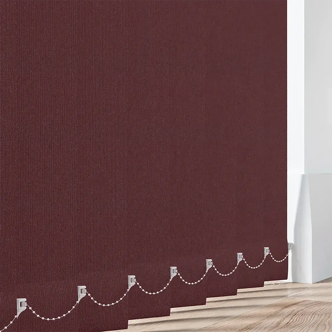 Cairo Burgandy - Blackout Vertical Blinds