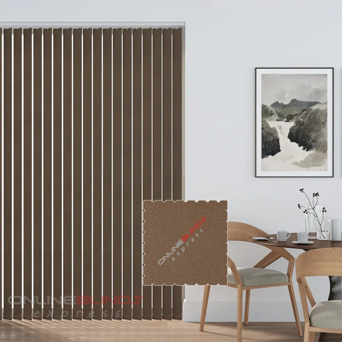 Cairo Chocolate - Blackout Vertical Blinds
