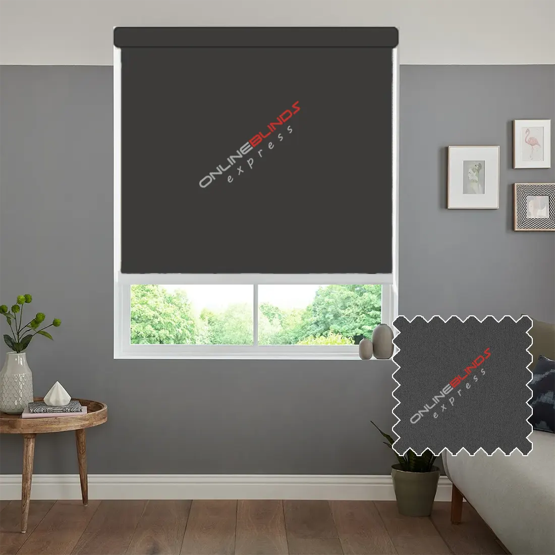 CAIRO GREY – BLACKOUT ROLLER BLIND